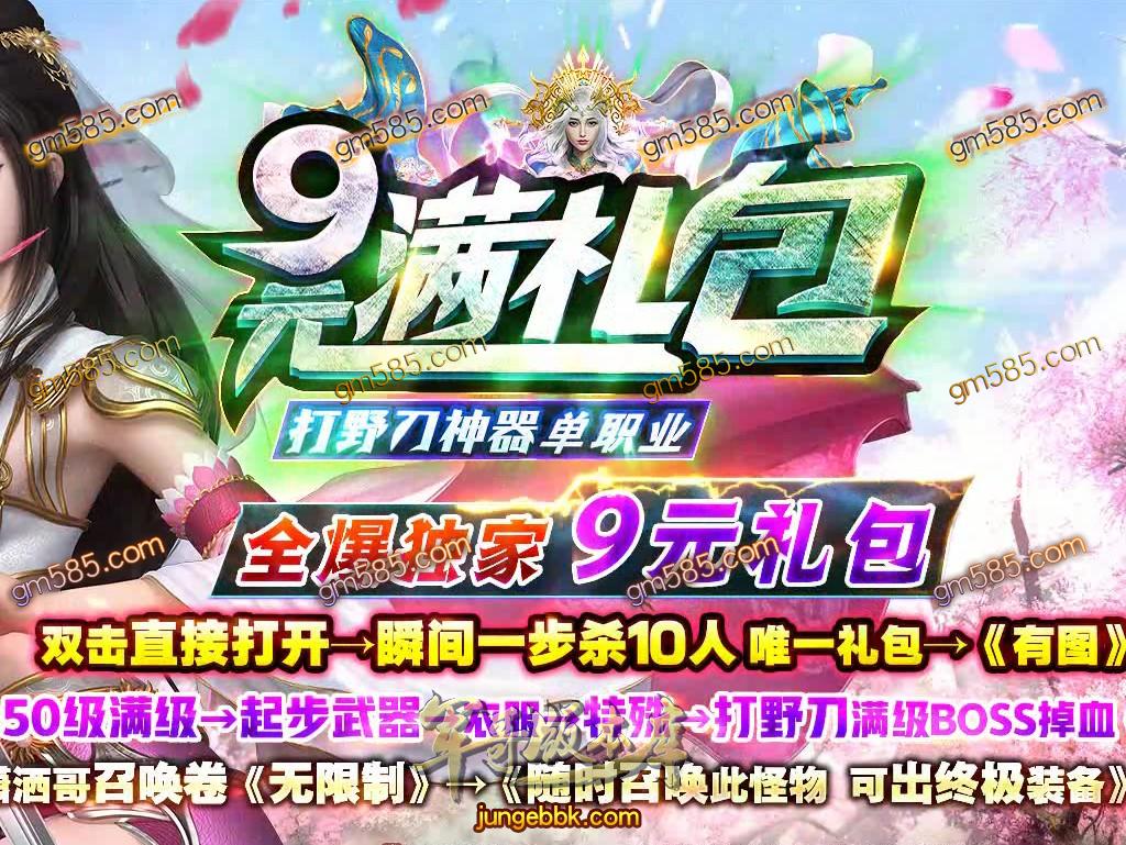 传奇服务端-独家9元满礼包打野刀神器单职业传奇版本-带假人-光柱-每日首充-战力排行(1)